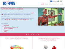 Tablet Screenshot of kapa-ops.cz